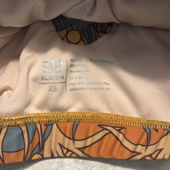 Albion Fit Swimsuit Top only in Golden Hour Pattern - Picture 3 of 4